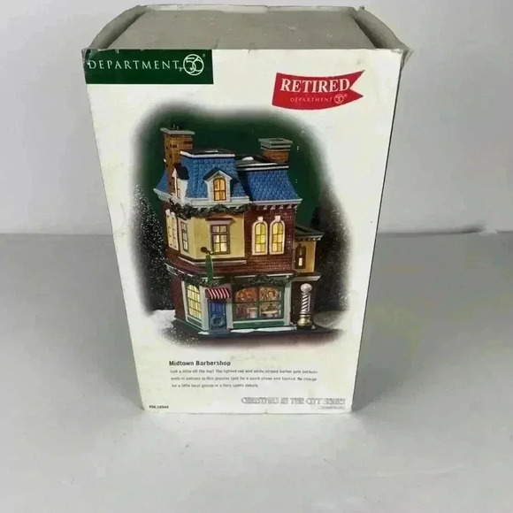 Department 56 Dept 56 Christmas In The City - Midtown Barbershop - Picture 3 of 10
